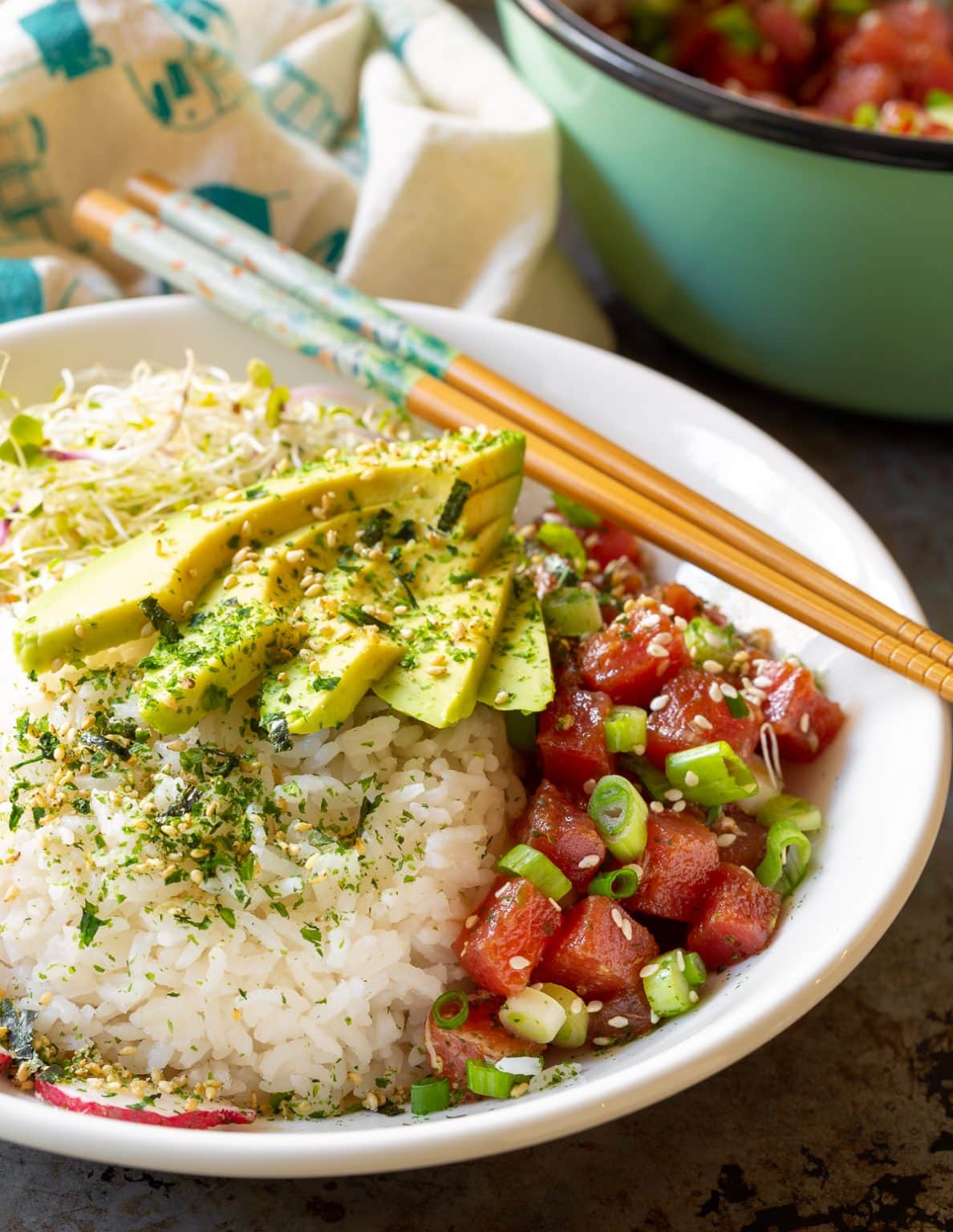 Hawaiian Ahi Poke Bowl Recipe (VIDEO) A Spicy Perspective