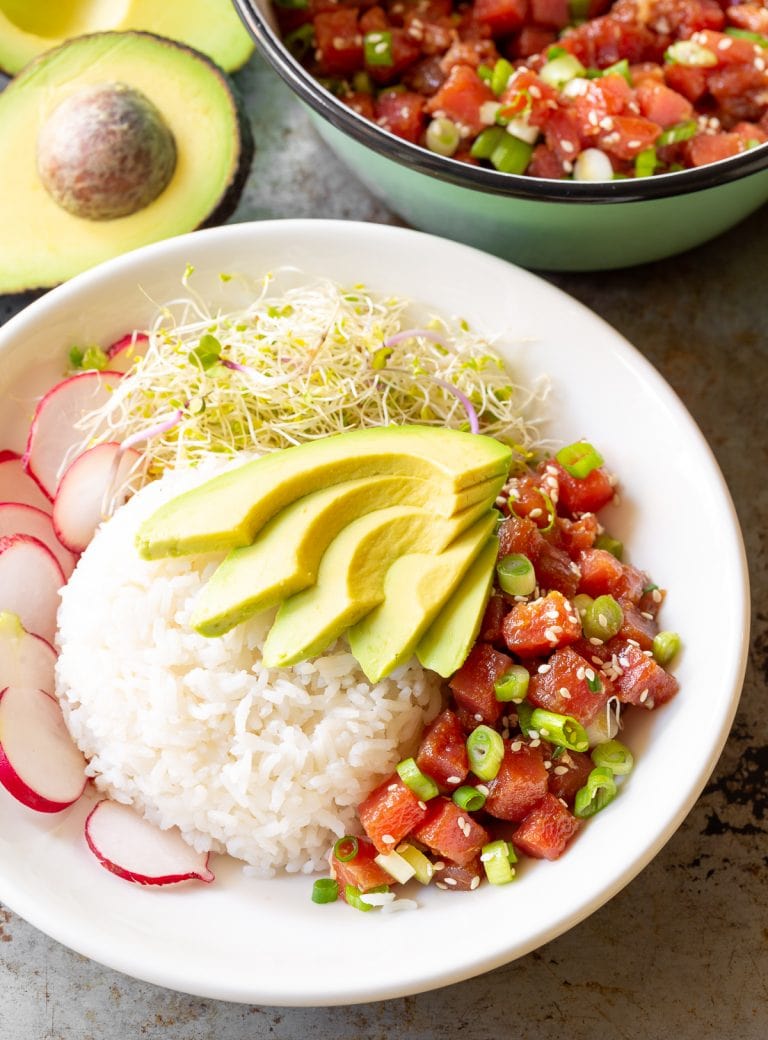 Hawaiian Ahi Poke Bowl Recipe Recipe (VIDEO) A Spicy Perspective