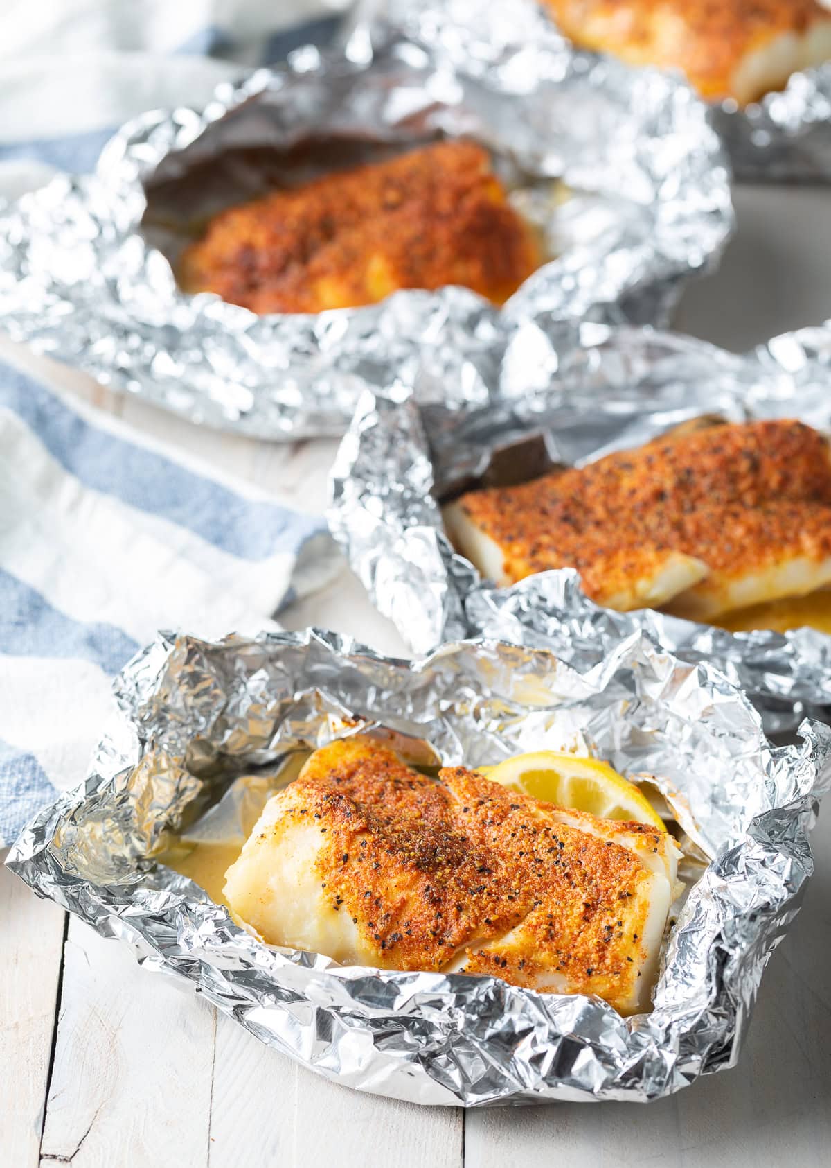 grilled cod recipe in foil