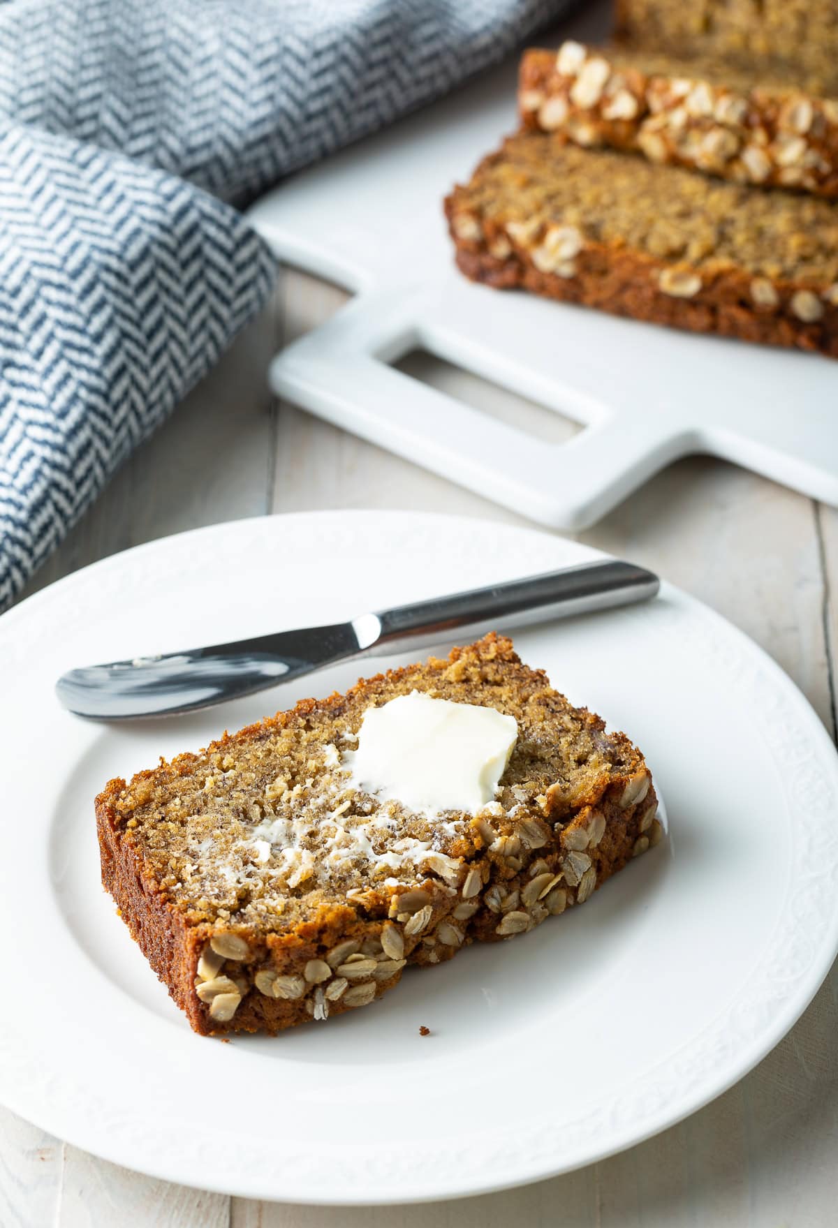 AwardWinning Oatmeal Banana Bread (Vegan Subs!)