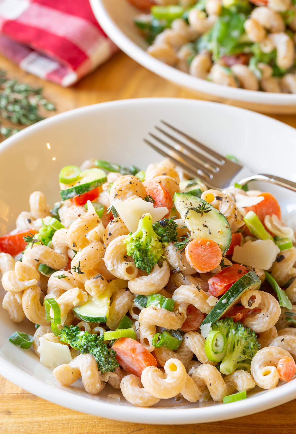 Skinny Pasta Primavera Recipe (VIDEO) - A Spicy Perspective