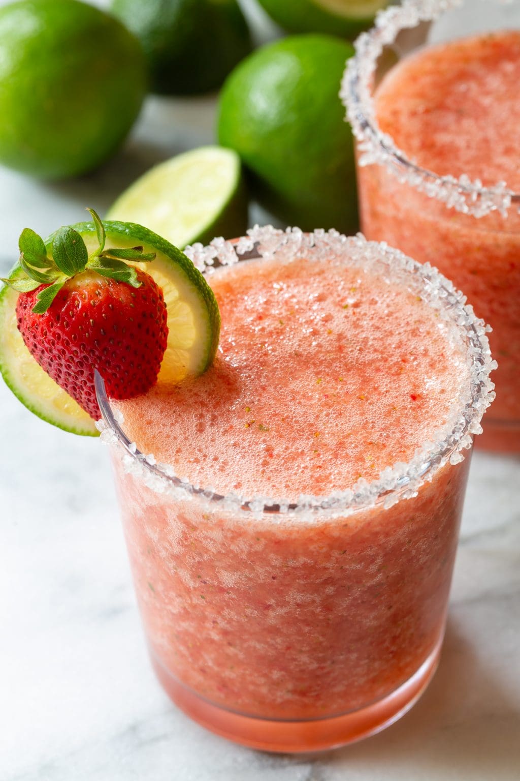 Frozen Strawberry Margarita Recipe (Video) A Spicy Perspective