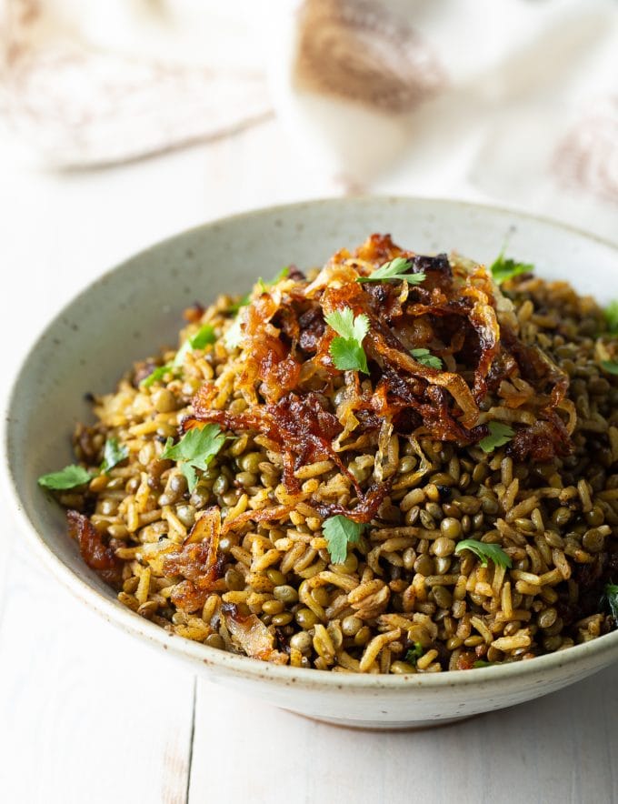 Mujadara Recipe (Lebanese Rice) A Spicy Perspective