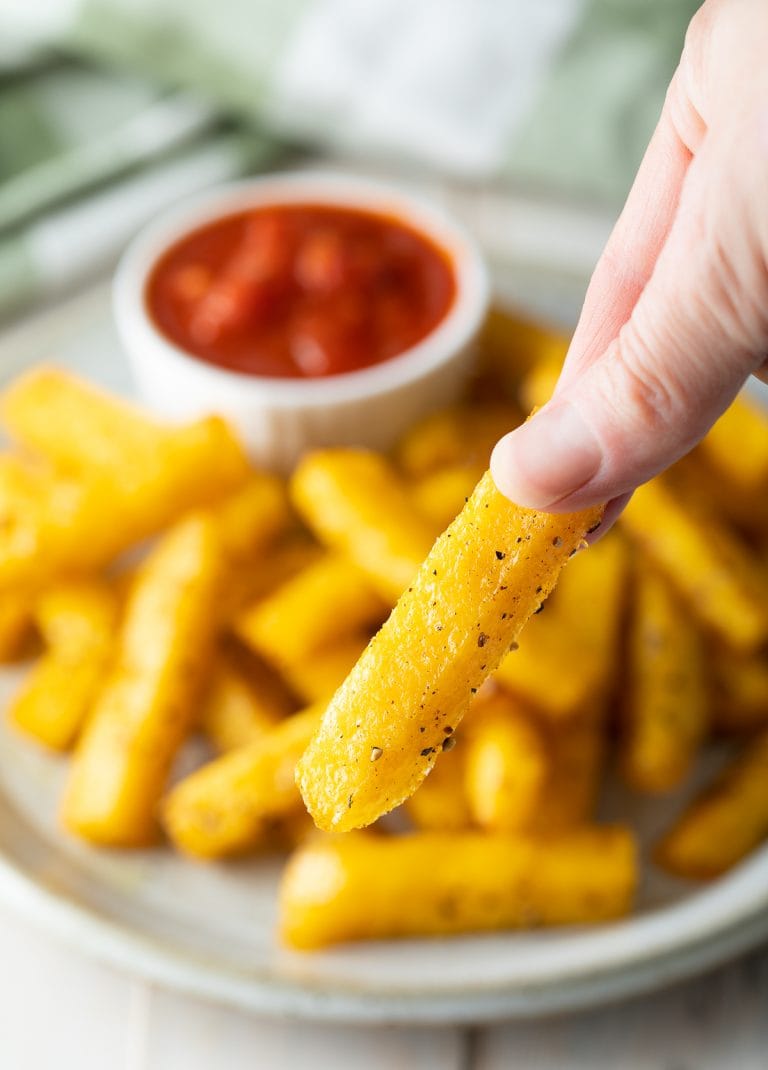 Baked Crispy Polenta Fries Recipe A Spicy Perspective