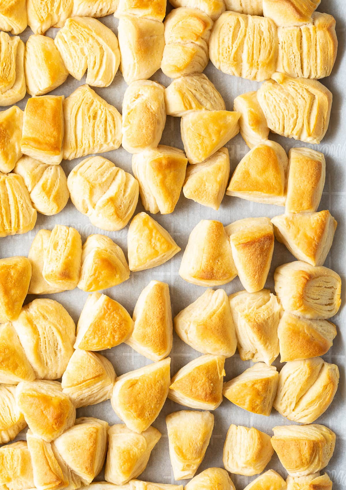 bake the biscuit pieces