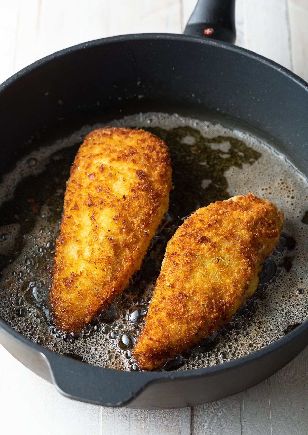 Easy Chicken Kiev Recipe (Stuffed PanFried Chicken) + VIDEO