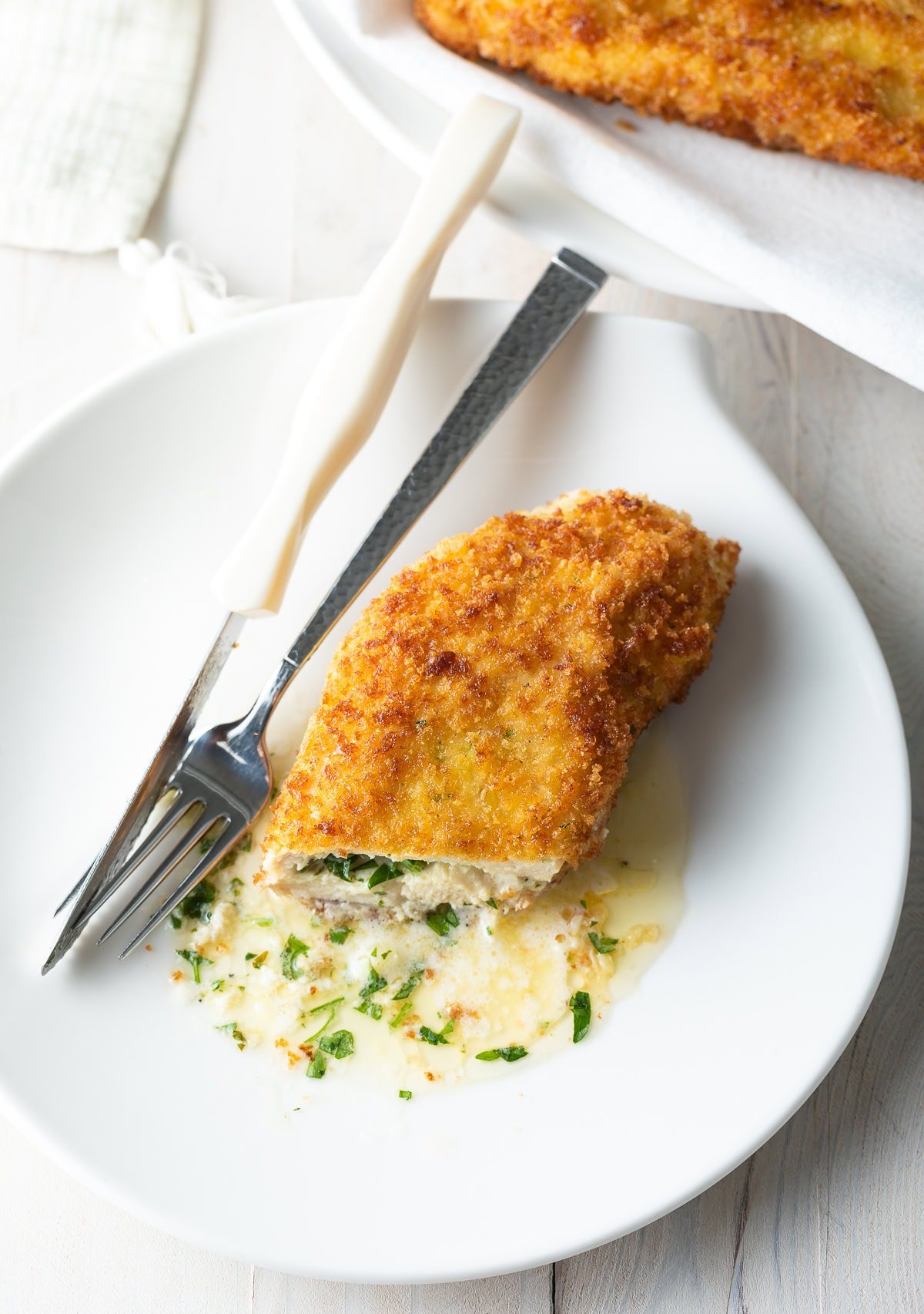 Easy Chicken Kiev Recipe (Stuffed PanFried Chicken) + VIDEO