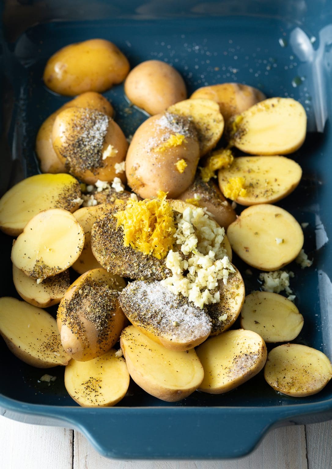 Greek Lemon Garlic Potatoes Recipe (VIDEO) A Spicy Perspective