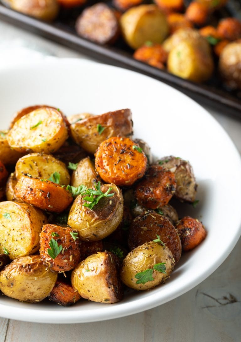 Oven Roasted Potatoes and Carrots Recipe