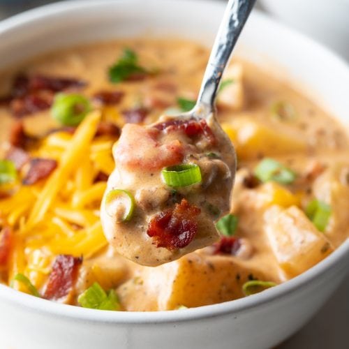 Crockpot Bacon Cheeseburger Soup With Velveeta Award Winning