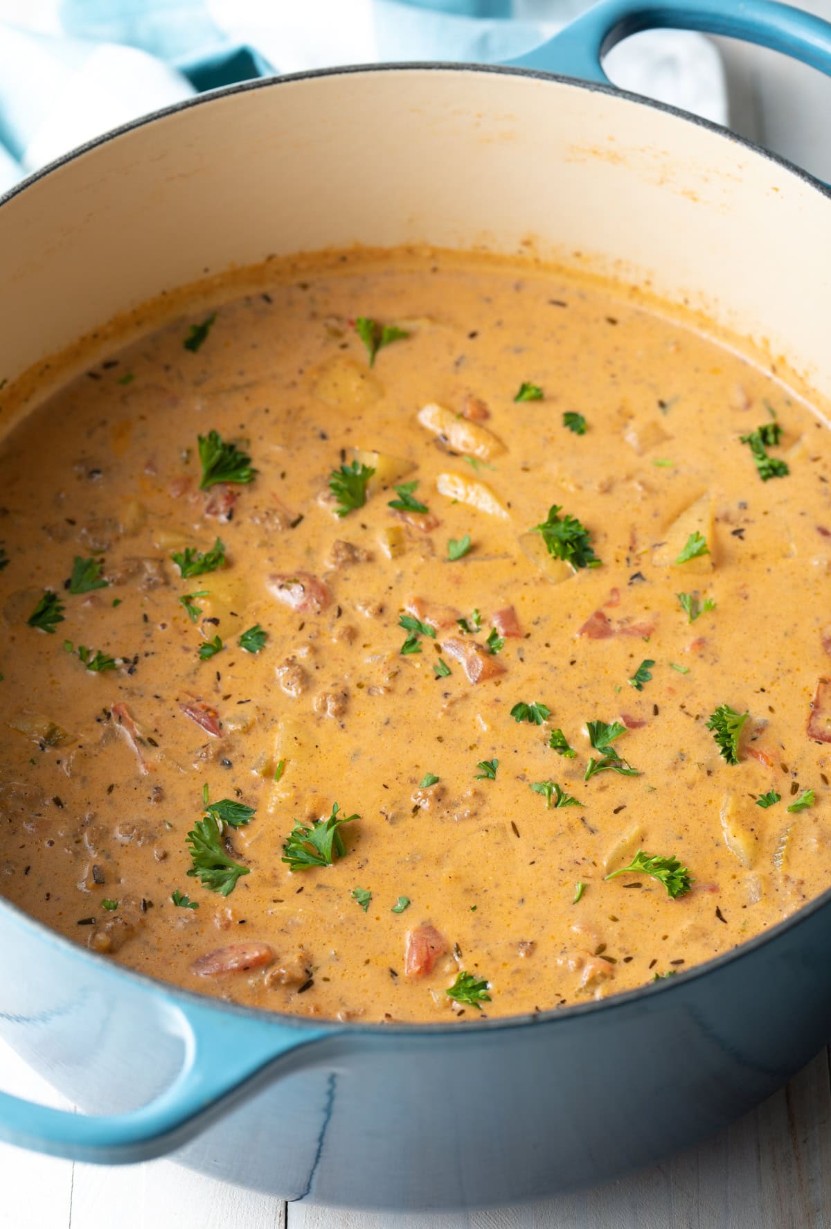 Bacon Cheeseburger Soup (Crockpot or Stovetop) A Spicy Perspective