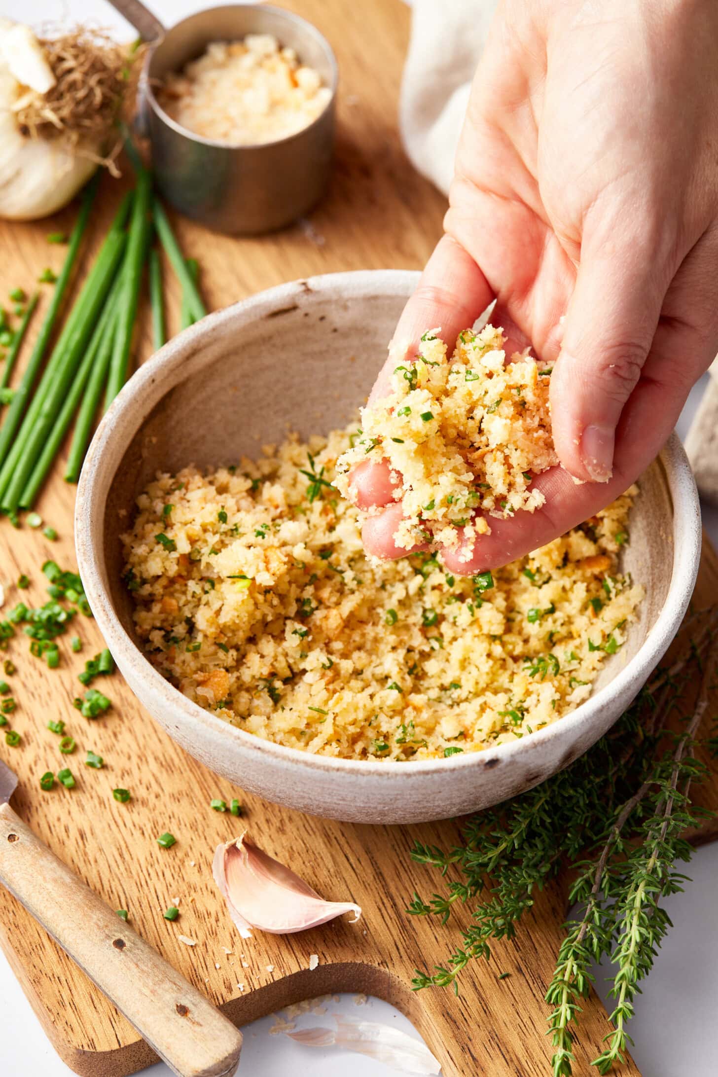 Parmesan Crust for Salmon recipe in bowl.