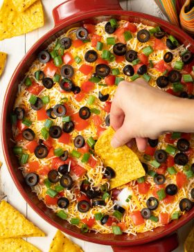 retro taco pizza dip recipe