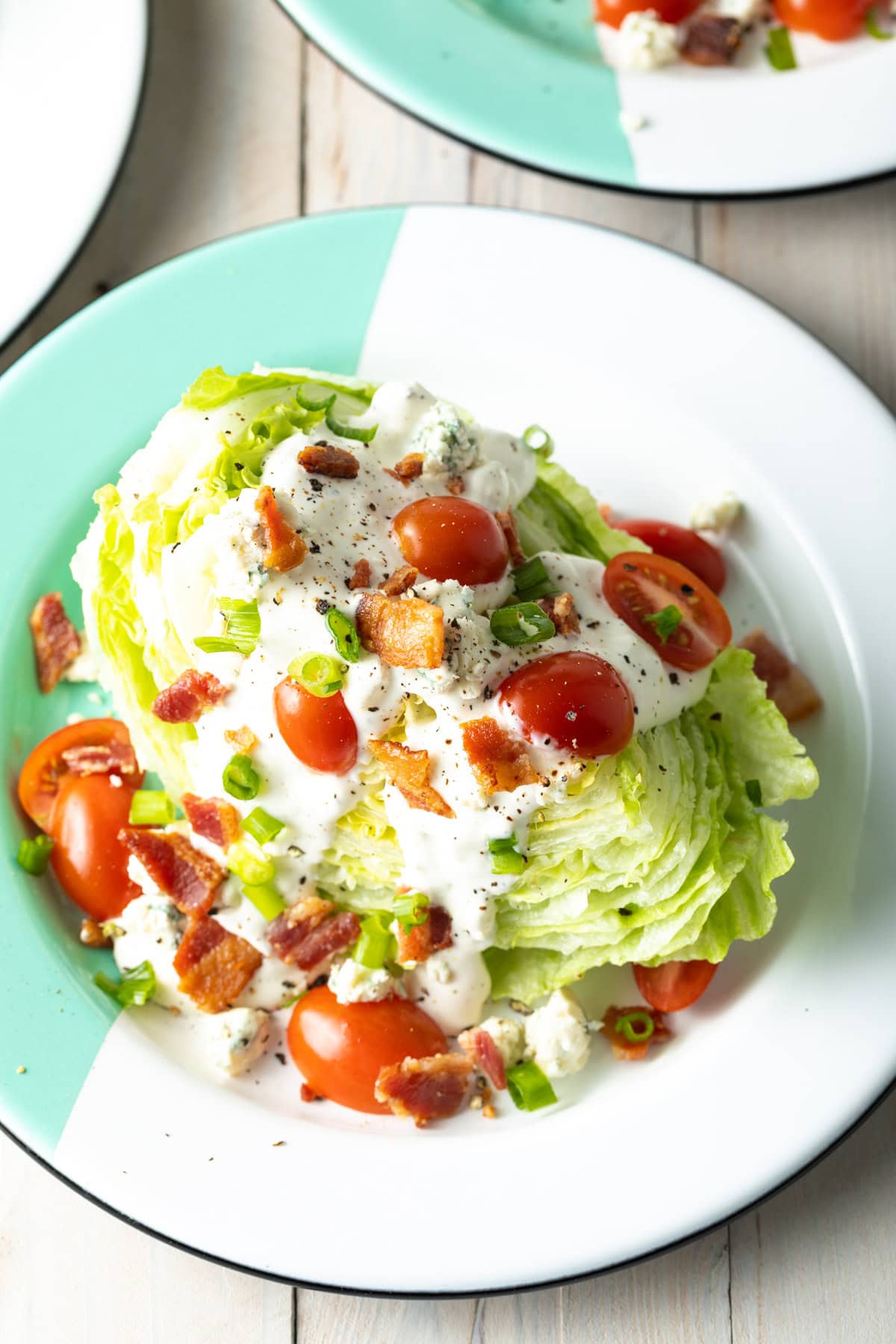 how to make a wedge salad - best EASY Blue Cheese Wedge Salad recipe with homemade blue cheese dressing