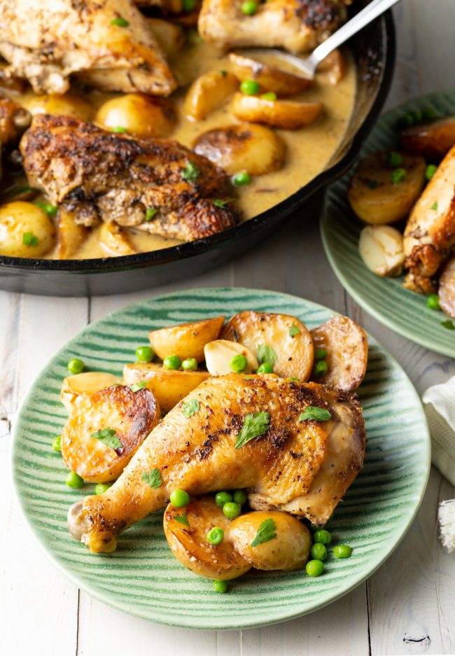 italian-american baked chicken and potatoes recipe