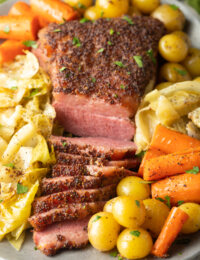 oven corned beef and cabbage