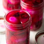 spicy pickled eggs with beets
