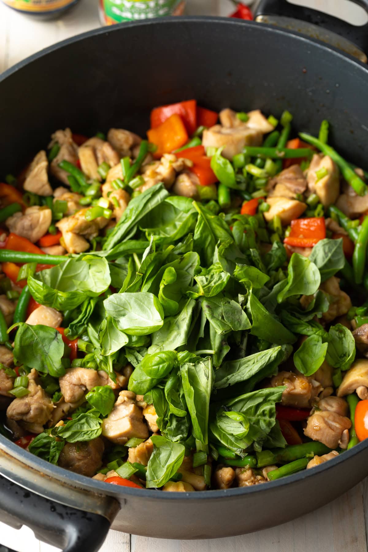 Spicy Thai Basil Chicken Recipe (Pad Krapow Gai) + VIDEO A Spicy