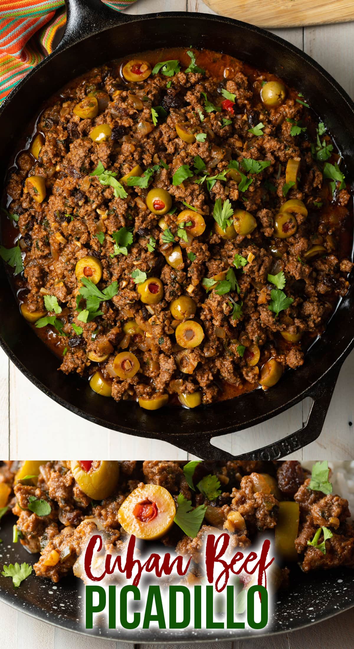 Cuban Beef Picadillo Recipe + VIDEO - A Spicy Perspective
