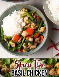 Spicy Thai Basil Chicken Recipe  Pad Krapow Gai    VIDEO - 1