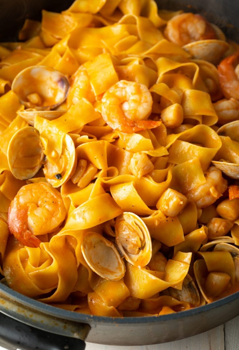Pappardelle Pasta with Seafood Sauce Recipe A Spicy Perspective