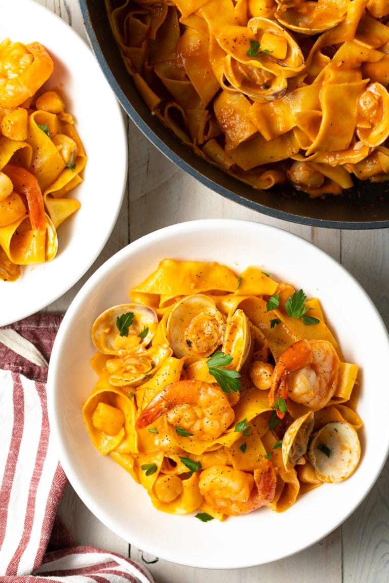 Pappardelle Pasta with Seafood Sauce Recipe A Spicy Perspective