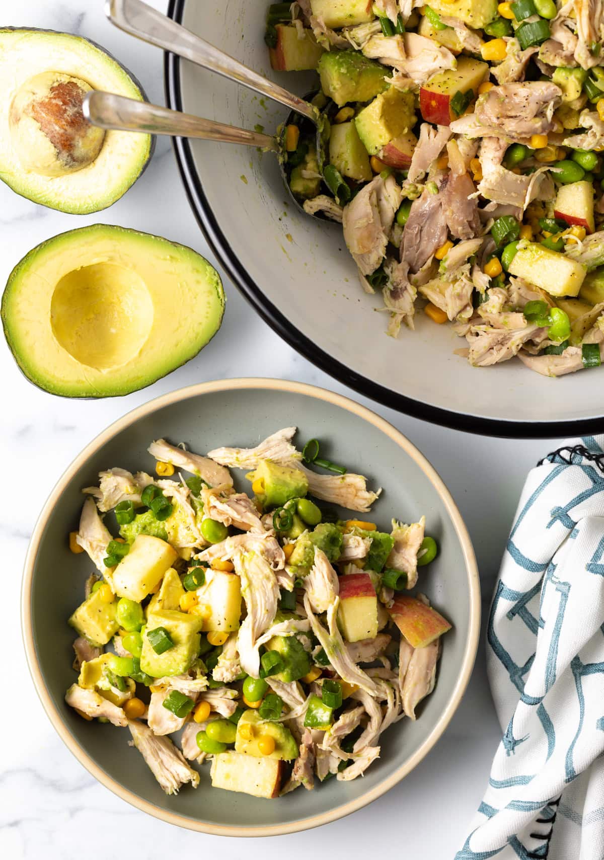 Avocado Chicken Salad (with Corn) + VIDEO A Spicy Perspective