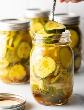 homemade bread and butter pickles