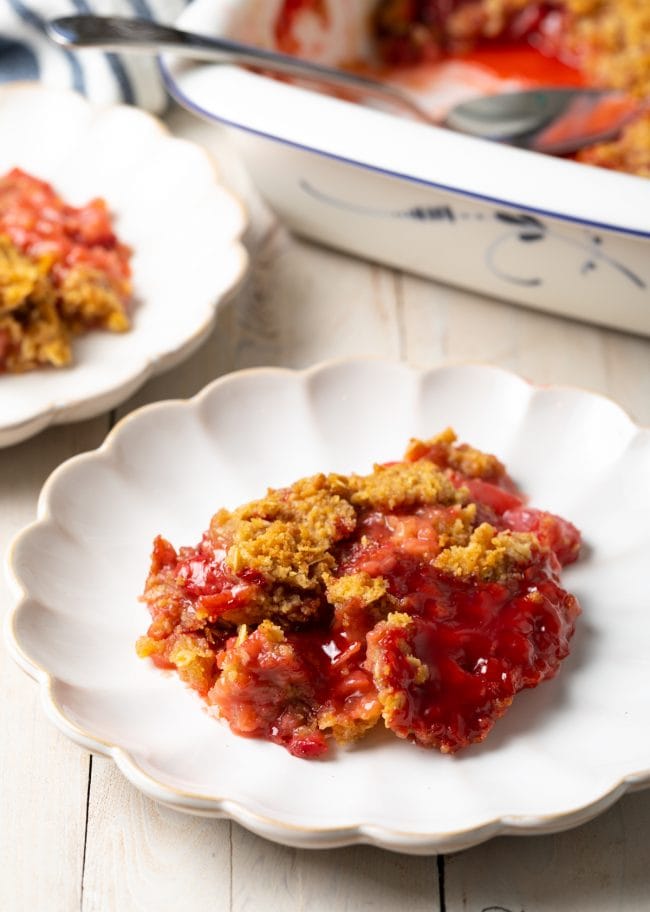 Strawberry Rhubarb Crumble  Crisp Recipe   - 71