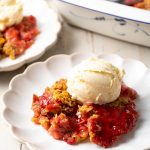 Strawberry Rhubarb Crumble  Crisp Recipe   - 89