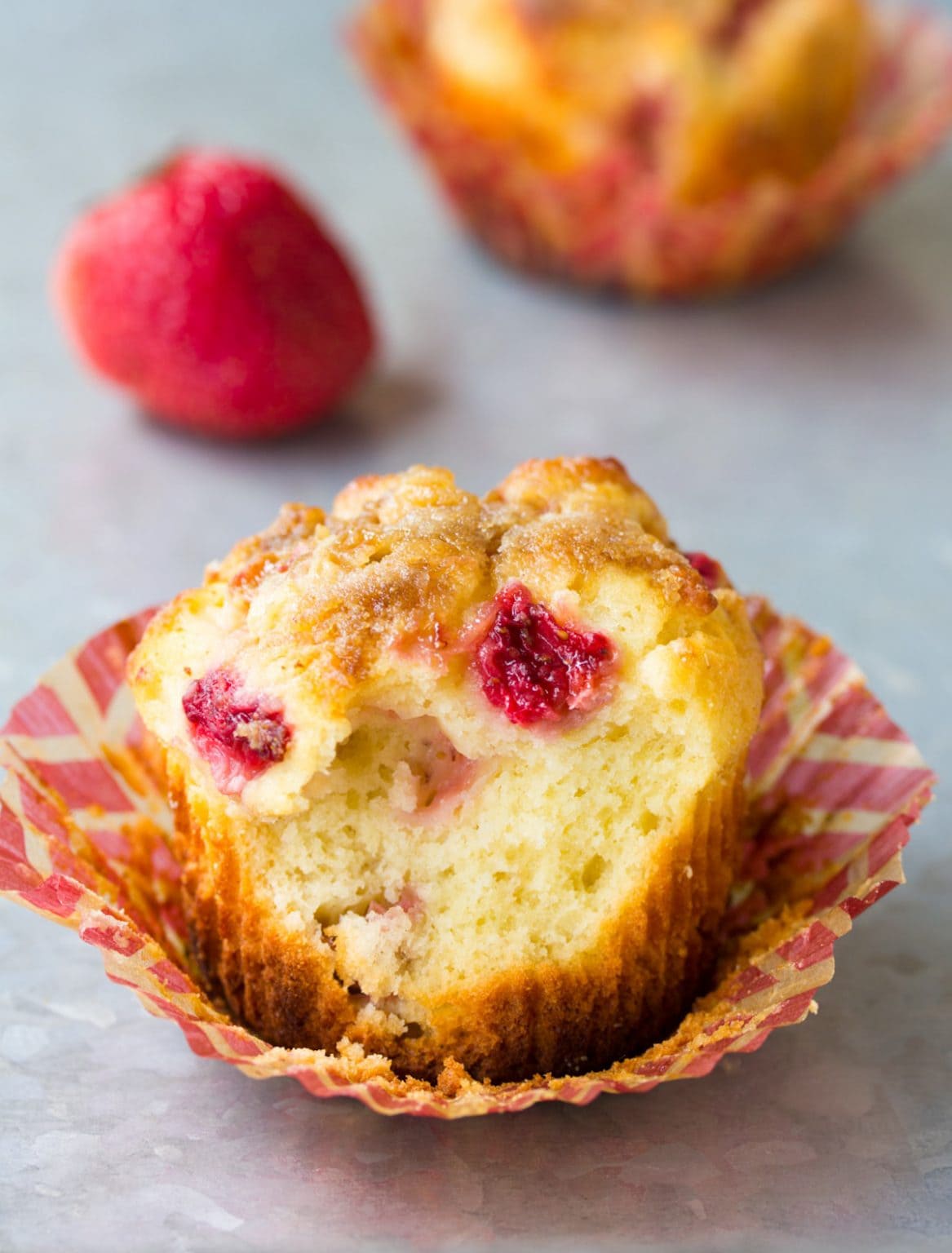 Strawberry Rhubarb Muffins Recipe (VIDEO) A Spicy Perspective