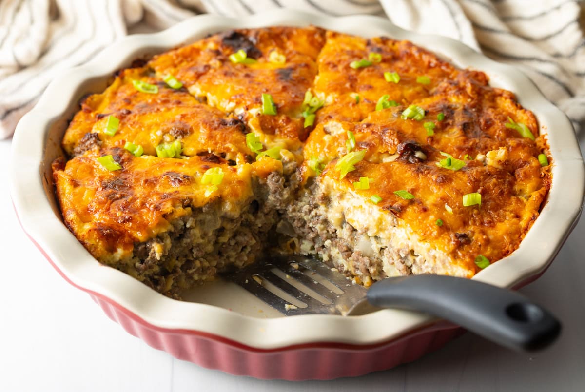 Impossible Cheeseburger Pie Recipe With Bisquick A Spicy Perspective