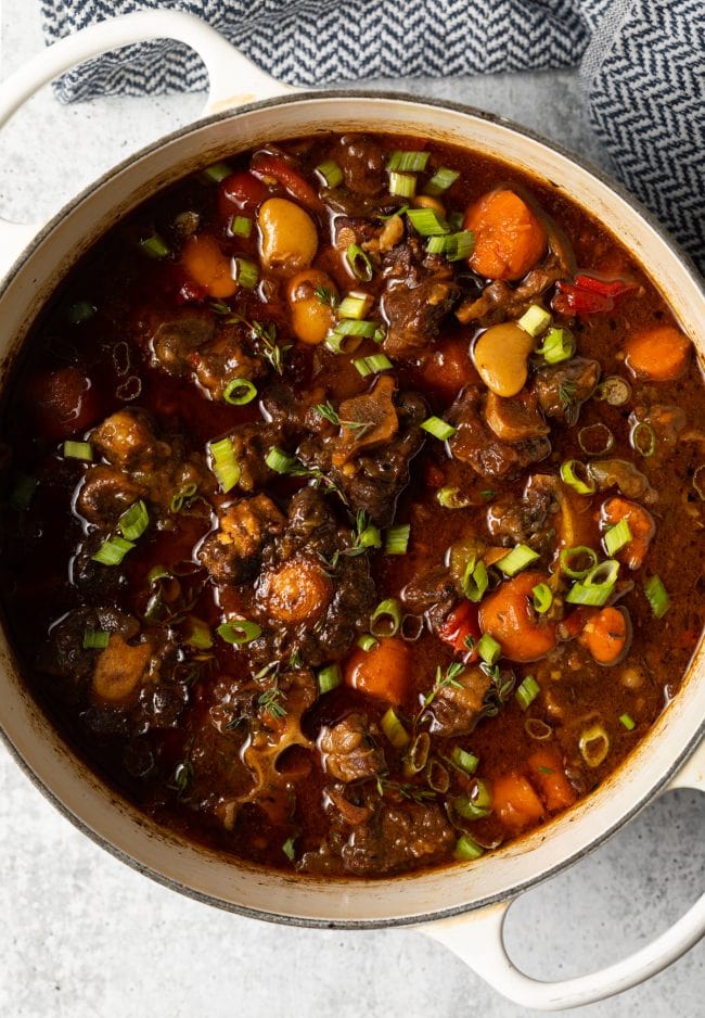 Cooked Oxtail stew. 