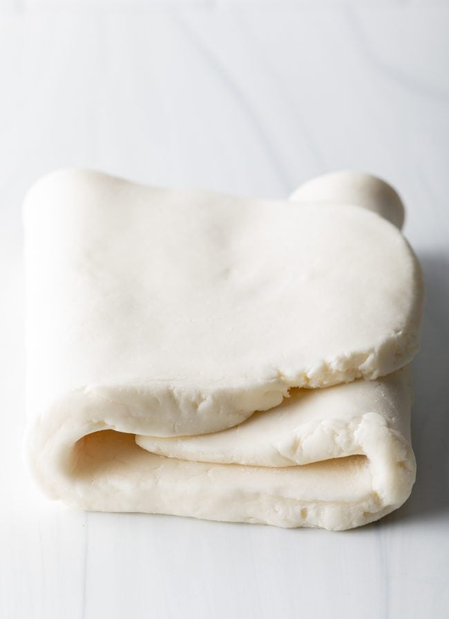 Folded fondant. 