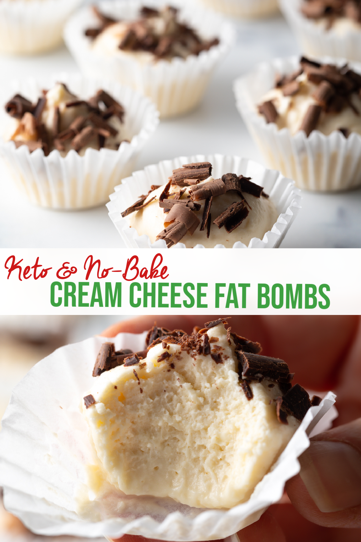 cream cheese fat bombs no bake keto cheesecake bites