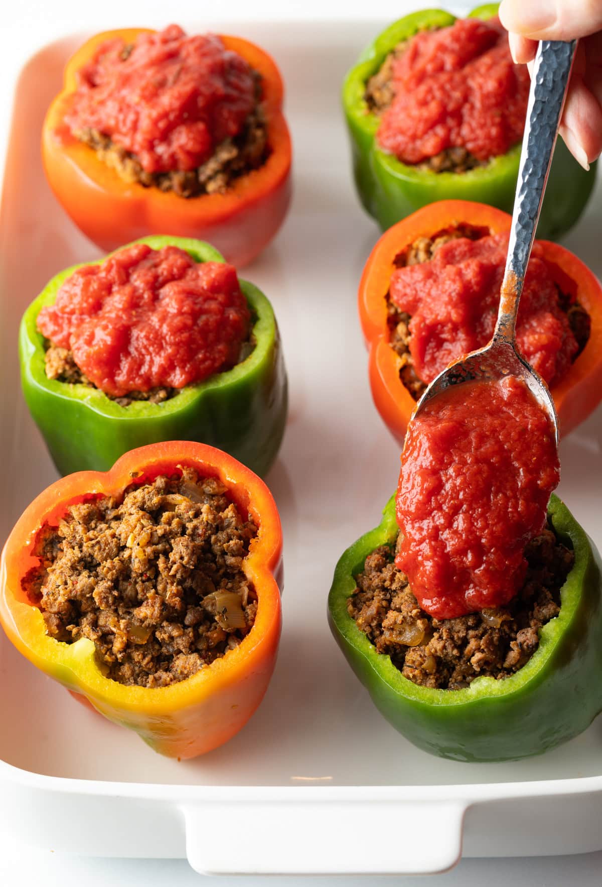 Keto Ground Beef Stuffed Peppers without Rice - A Spicy Perspective
