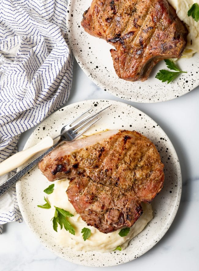 Easy Smoked Pork Chops  with Brine  - 12