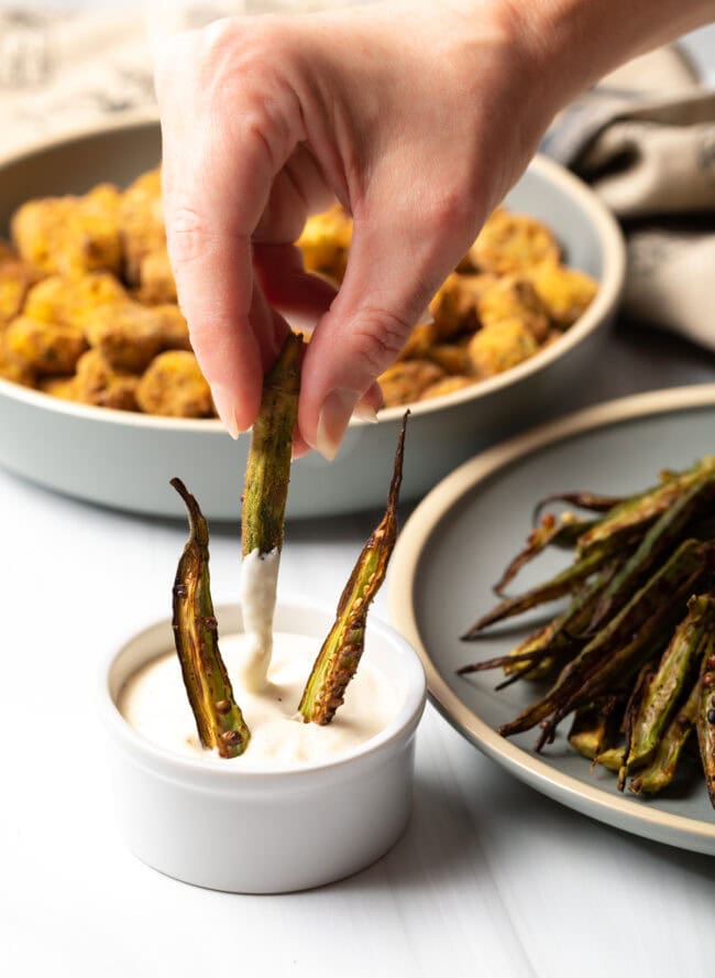 Air Fryer Okra  Fries and Breaded   - 94