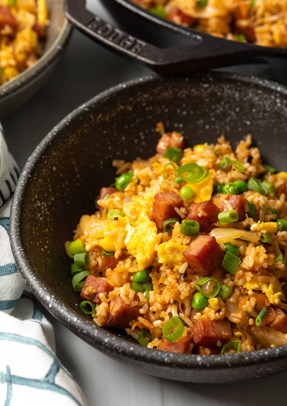 Hawaiian Spam Fried Rice Recipe with Kimchi