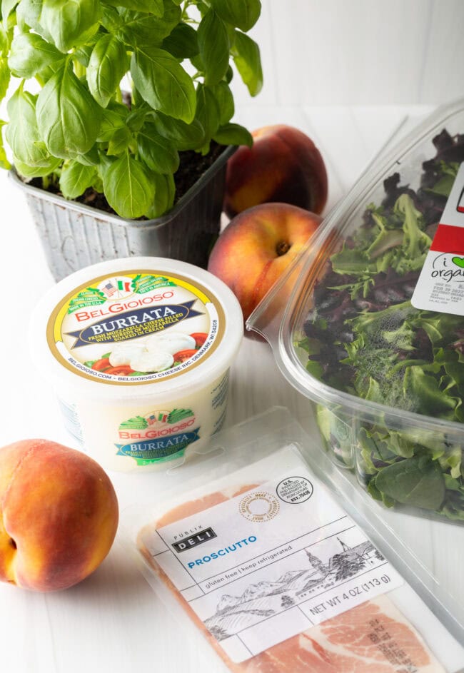 Peach Burrata Caprese Salad - 94