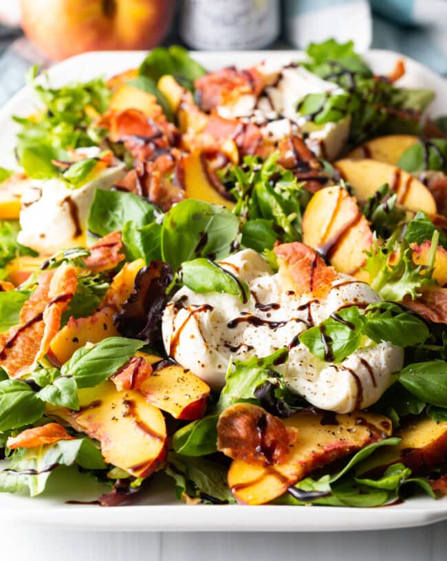 Peach Burrata Caprese Salad - 19
