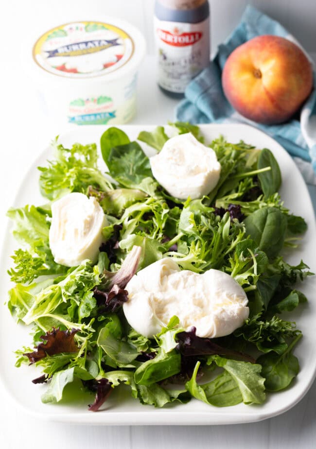 Peach Burrata Caprese Salad - 86