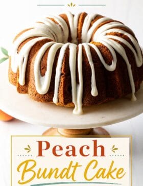 peach bundt cake