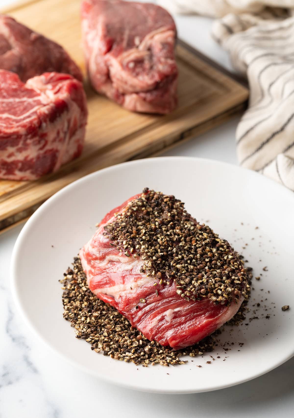 Steak au Poivre Recipe with Cognac Cream Sauce