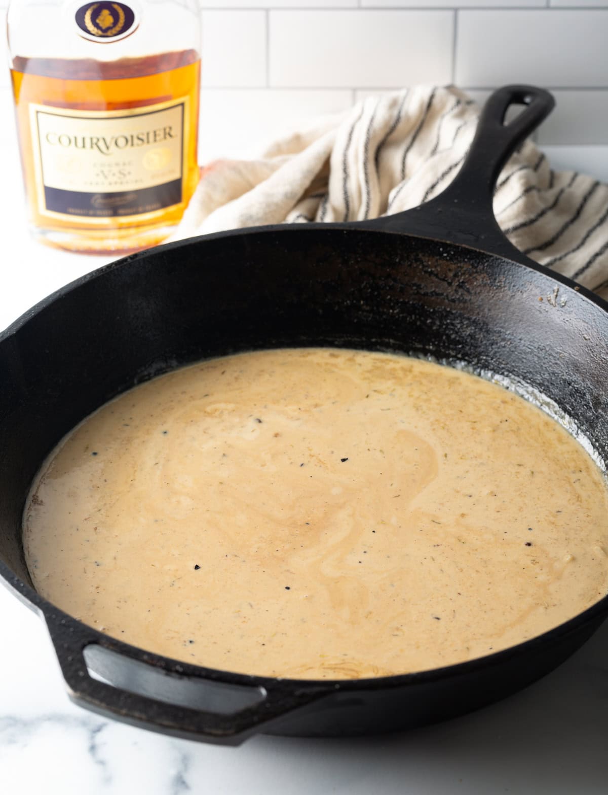 Steak au Poivre Recipe with Cognac Cream Sauce