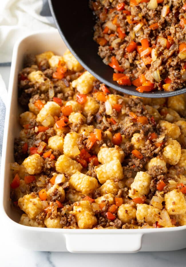Spicy Breakfast Casserole with Tater Tots - 12