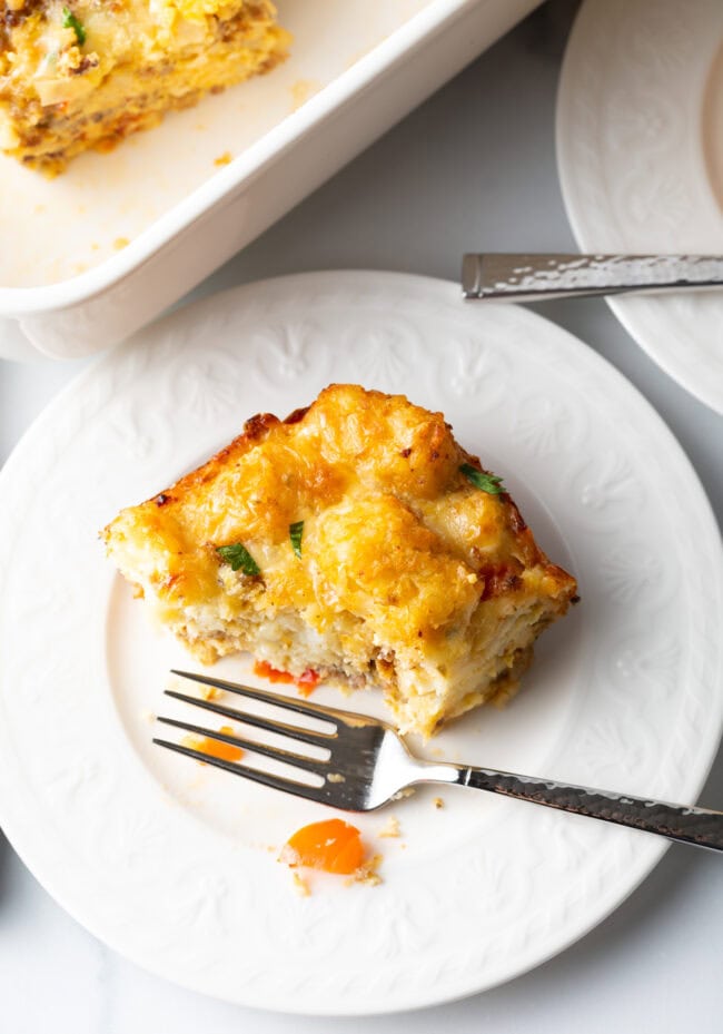 Spicy Breakfast Casserole with Tater Tots - 66