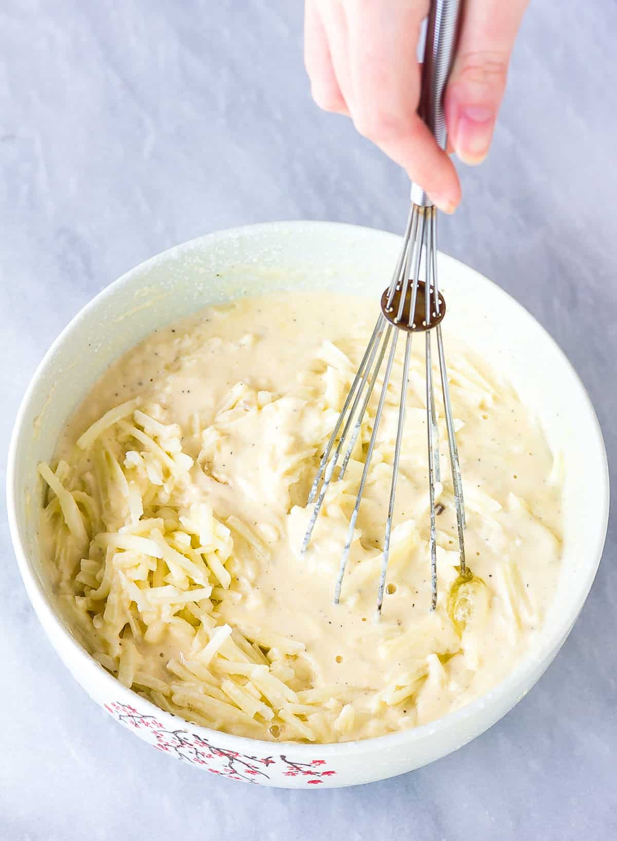 pajun pancake batter in bowl