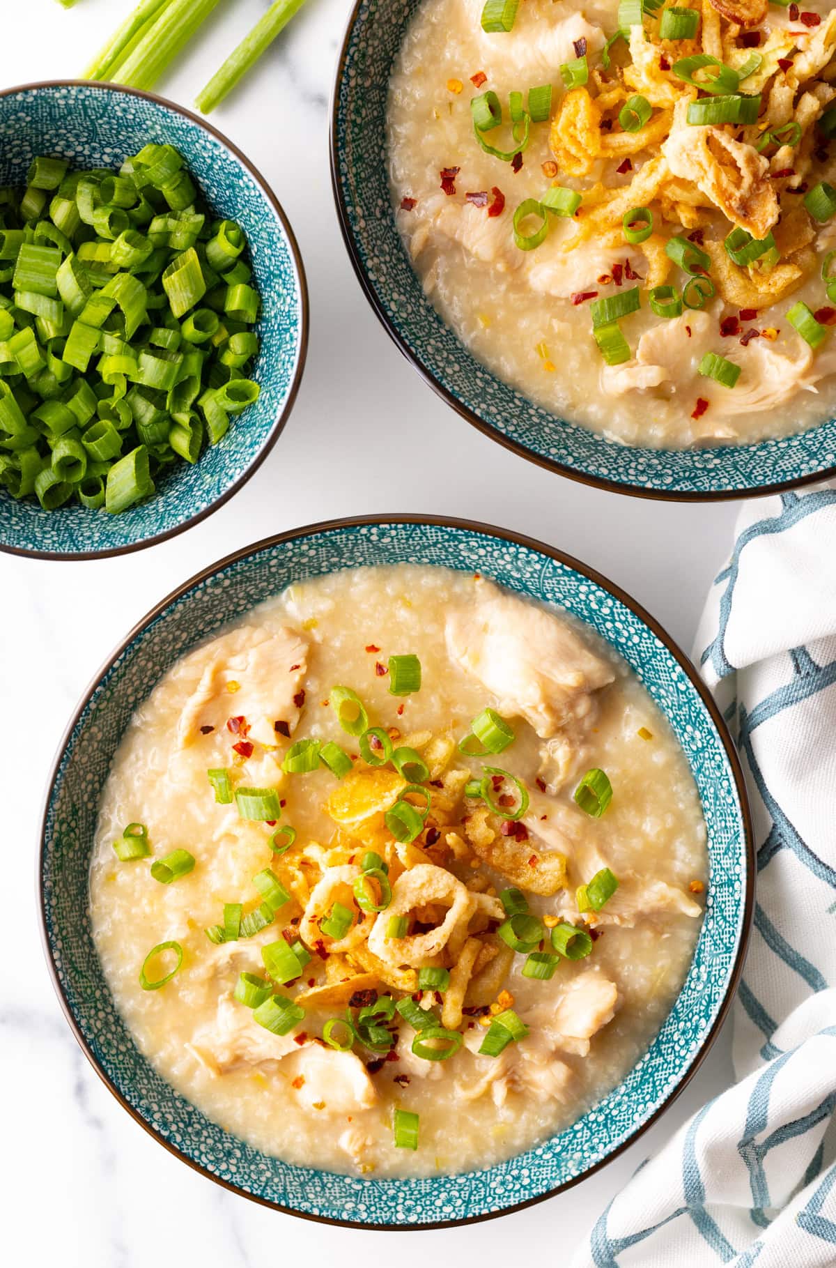 Chicken Congee Recipe (Instant Pot Jook Rice Porridge)