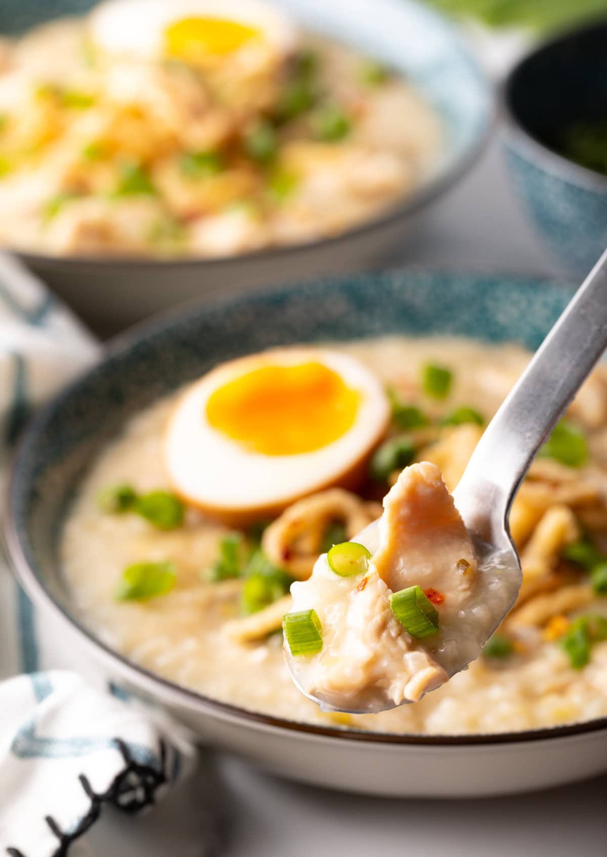 Chicken Congee Recipe (Instant Pot Jook Rice Porridge)